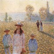 Landscape with Figures,Giverny, Claude Monet